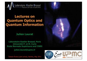 Lectures on Quantum Optics and Quantum Information