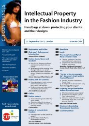 Intellectual Property in the Fashion Industry Handbags at dawn - Clt