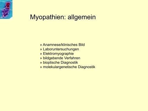 Myopathien-Klassifikationen