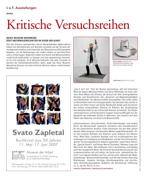 Mai 07 - Das Magazin für Kunst, Architektur und Design