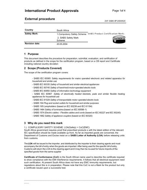 International Product Approvals - Market Access Services - Tuv