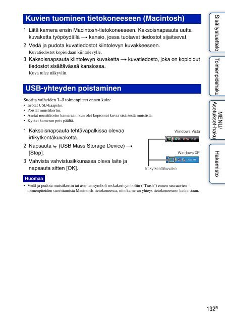 Sony DSC-T99D - DSC-T99D Istruzioni per l'uso Finlandese