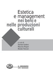 Estetica e management nei beni e nelle produzioni culturali