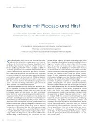 rendite mit Picasso und Hirst