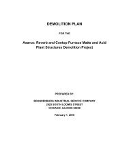 Demolition Plan for the Reverb and Contop Furnace