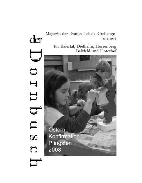 Dornbusch Ostern / Konfirmation 2008 - Evangelische ...