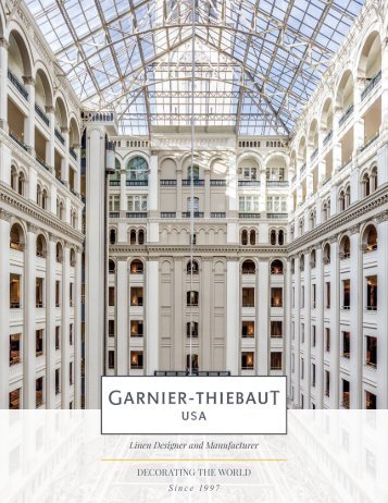 Garnier-Thiebaut USA - Hospitality catalog