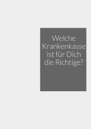 Welche Krankenkasse ist die Richtige