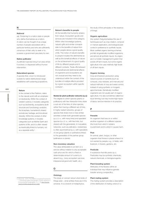 POLLINATORS POLLINATION AND FOOD PRODUCTION