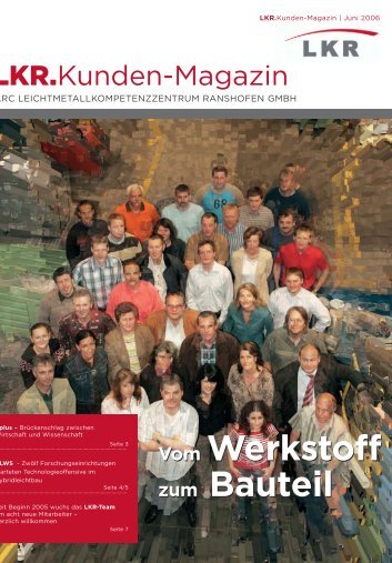 Vom Werkstoff zum Bauteil Vom Werkstoff zum Bauteil - LKR