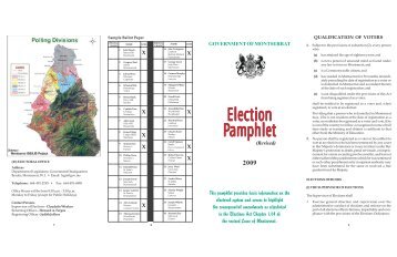 COC-Election Pamphlet.pmd - Government of Montserrat