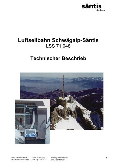 Luftseilbahn Schwägalp-Säntis