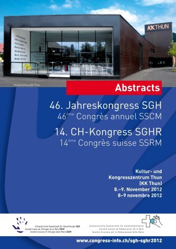 Kultur- und Kongresszentrum Thun (KK Thun) 8.â€“9. November 2012 ...