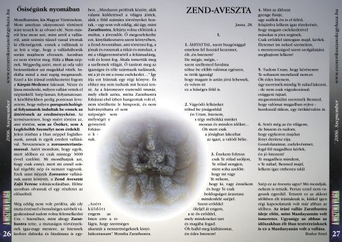 1. évfolyam / 2. szám 2006. Szeptember - ÓD Ezoterikus-Teológiai ...