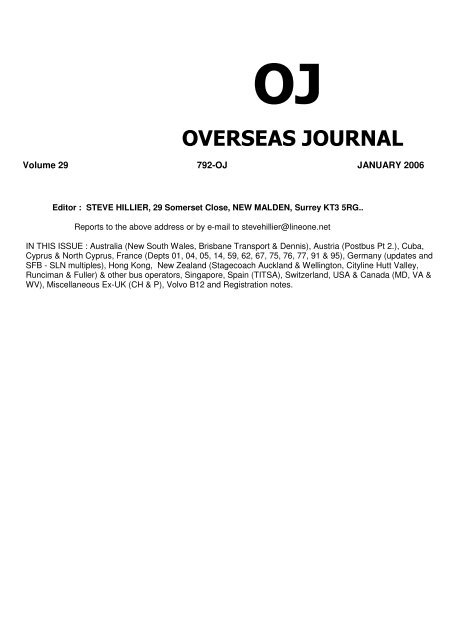 OJ OVERSEAS JOURNAL - The PSV Circle Website