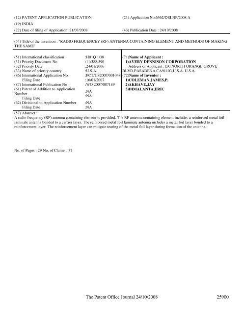 continued from part 1 - Controller General of Patents, Designs, and ...