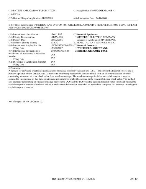 continued from part 1 - Controller General of Patents, Designs, and ...