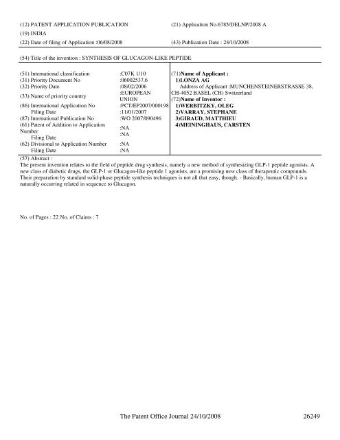 continued from part 1 - Controller General of Patents, Designs, and ...