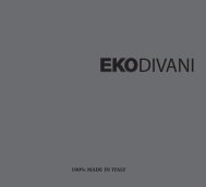 EKODIVANI - CATALOGO POLTRONE MODERNE E CLASSICHE