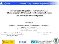 ESTEC TestBed Capabilities for the Performance Characterization ...