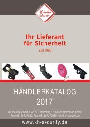 kh-security Händlerkatalog 2017