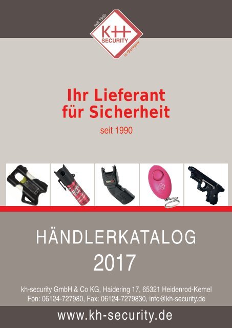 kh-security Händlerkatalog 2017