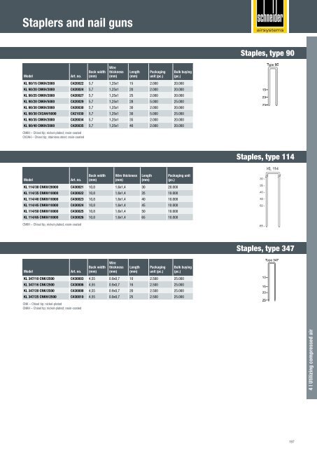 Catalog Schneider Airsystems 2017