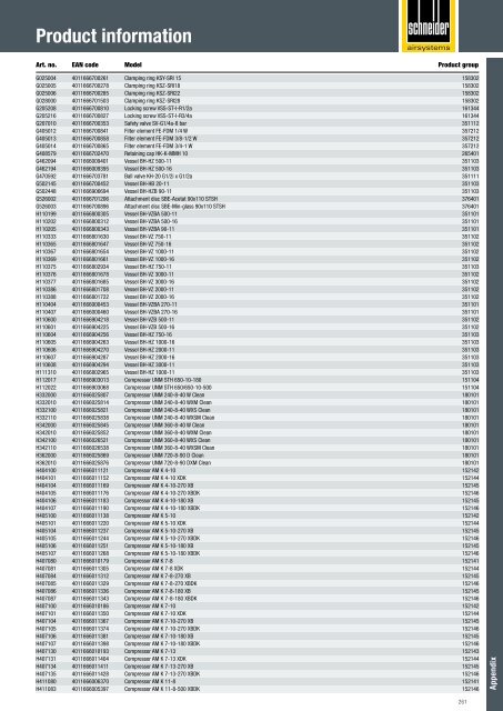 Catalog Schneider Airsystems 2017