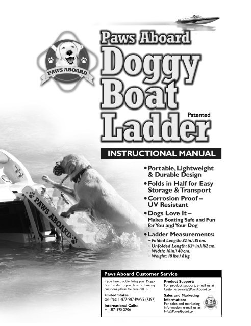 Paws aboard dog ladder 2025
