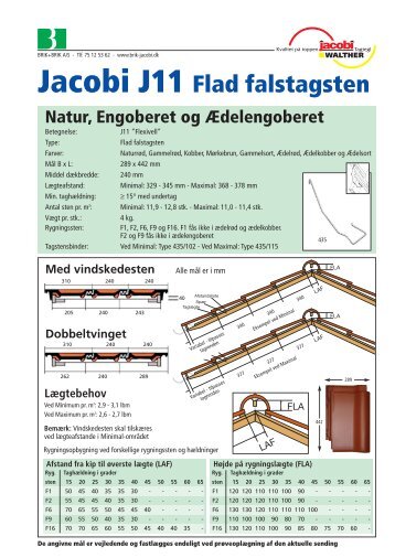 Jacobi J11 Flad falstagsten