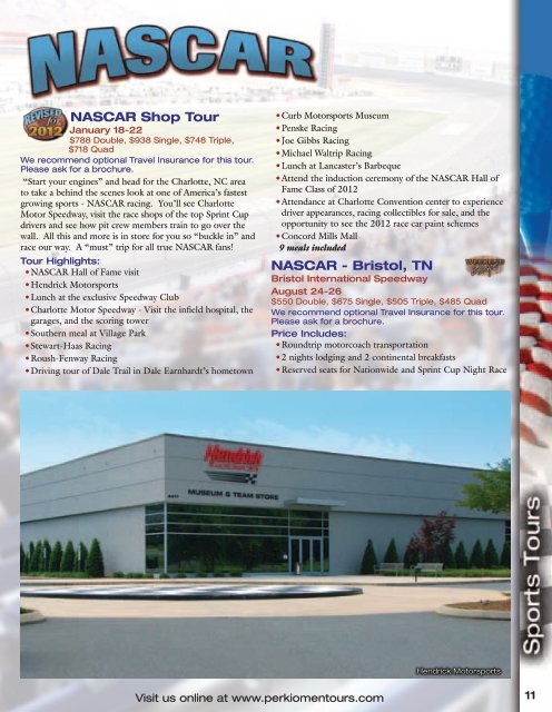 view our 2012 Vacation Guide - Bus Tours