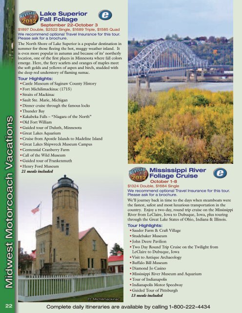 view our 2012 Vacation Guide - Bus Tours