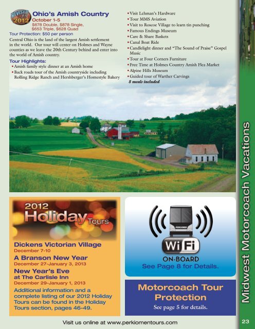 view our 2012 Vacation Guide - Bus Tours