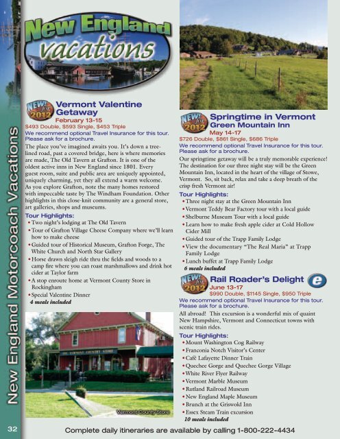 view our 2012 Vacation Guide - Bus Tours