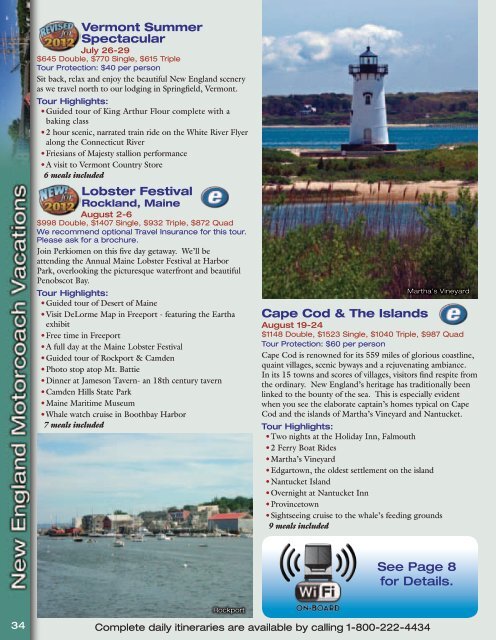 view our 2012 Vacation Guide - Bus Tours