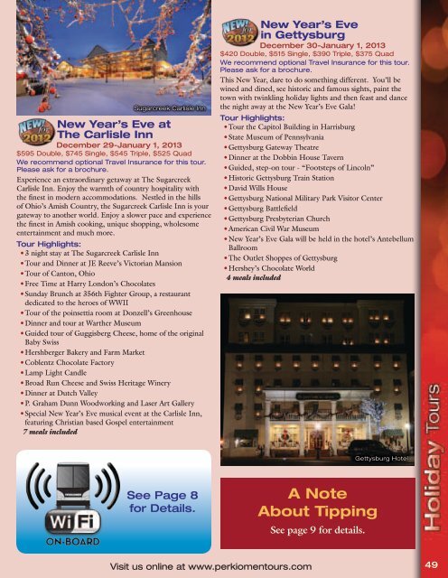 view our 2012 Vacation Guide - Bus Tours