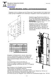 BAVARIA-Steigleiter: Aufbau - bei der Mauderer Alutechnik GmbH