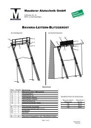 bei der Mauderer Alutechnik GmbH