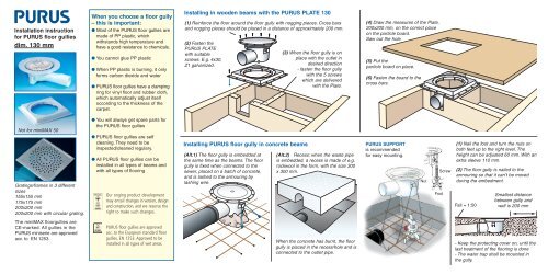 Purus miniMAX Installation Instructions - RIBA Product Selector