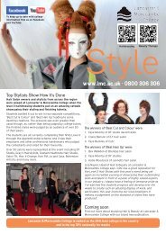 Style - Lancaster and Morecambe College