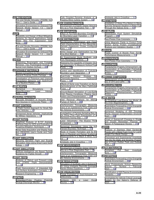 NASA Scientific and Technical Aerospace Reports