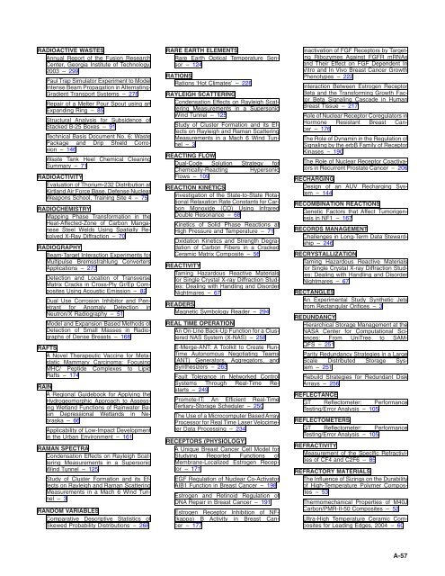 NASA Scientific and Technical Aerospace Reports