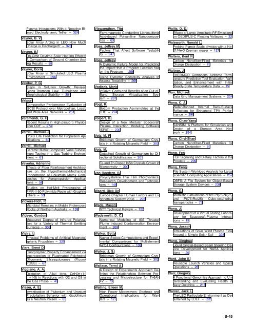 NASA Scientific and Technical Aerospace Reports