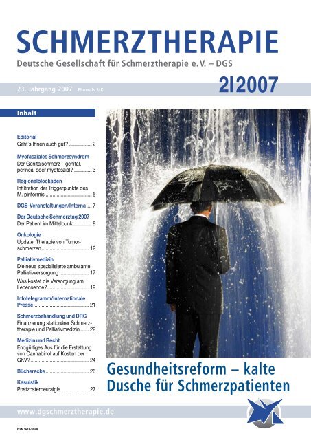 Schmerztherapie 2/2007 - Schmerz Therapie Deutsche Gesellschaft ...