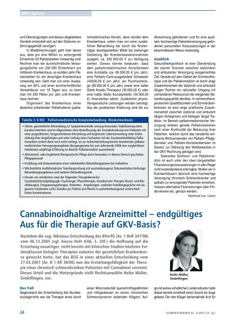 Schmerztherapie 2/2007 - Schmerz Therapie Deutsche Gesellschaft ...