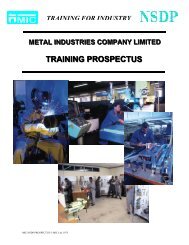 MIC/NSDP PROSPECTUS - Metal Industries Company Limited