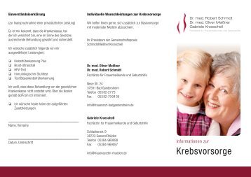 Patientenflyer Meißner-Schmidt-rot.indd - Frauenarzt-Badgandersheim