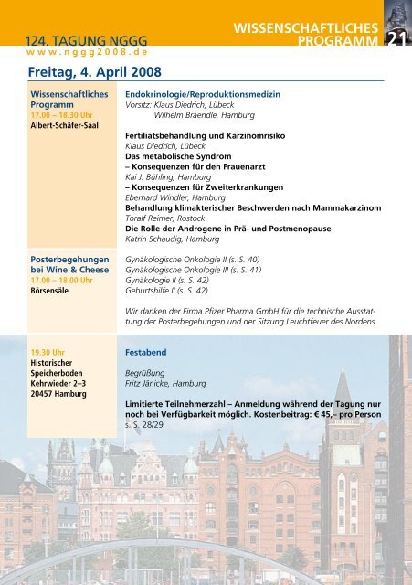 Hamburg · 4.–5. April 2008 - BVF Landesverband Niedersachsen