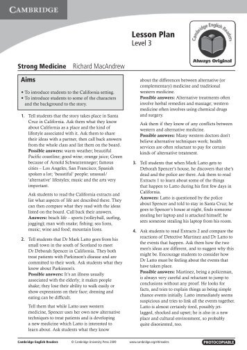 Strong Medicine - Cambridge University Press