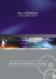 Subtitling Solutions by PlayBox Technology